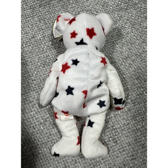 Ty Beanie Buddie Spangle Bear And Beanie Baby Glory Bear Lot USA Patriotic Plush - Picture 6 of 16